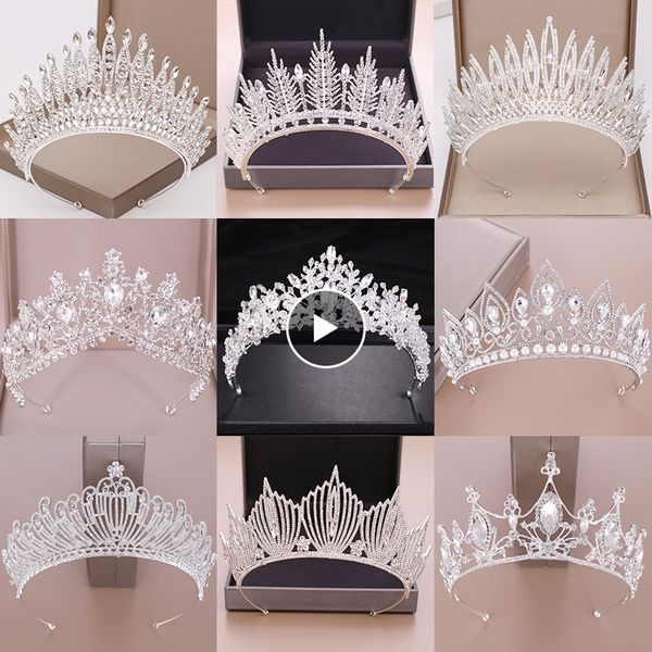 wedding crown crystal rhinestone crown bridal hair jewelry silver color tiaras crowns for brides diadem bridal hair accessoriesdio chan cont, Golden;white
wedding crown crystal rhinestone crown bridal hair jewelry silver color tiaras crowns for brides diadem bridal hair accessoriesdio chan cont, Golden;white