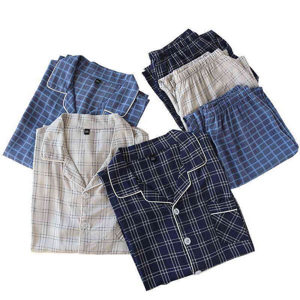 plaid pajamas men's full-sleeve simple style pants spring summer rayon cotton soft thin cardigan homeware casual wear 211111, Black;brown
plaid pajamas men's full-sleeve simple style pants spring summer rayon cotton soft thin cardigan homeware casual wear 211111, Black;brown