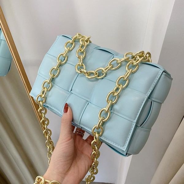 women's flap bag woven pu leather crossbody shoulder for women chain tote handbags female travel messenger bags
women's flap bag woven pu leather crossbody shoulder for women chain tote handbags female travel messenger bags