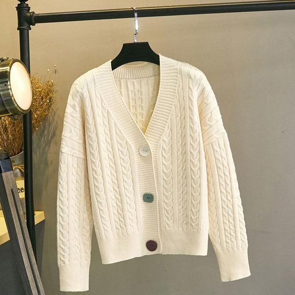 women's knits & tees knit colour bottom sweater cardigan women casual v neck kink loose outwear spring autumn lady thin long sleeve swe, White
women's knits & tees knit colour bottom sweater cardigan women casual v neck kink loose outwear spring autumn lady thin long sleeve swe, White