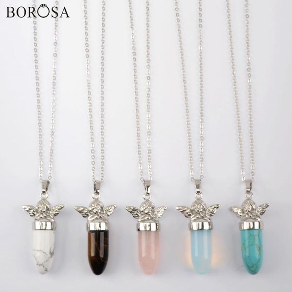 pendant necklaces silver plated natural stone column necklace with cupid angel shape opal blue howlite for women wx1360-n
pendant necklaces silver plated natural stone column necklace with cupid angel shape opal blue howlite for women wx1360-n