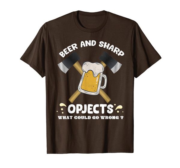 Axe Throwing Shirt Funny Beer and Sharp Objects, Mainly pictures
Axe Throwing Shirt Funny Beer and Sharp Objects, Mainly pictures