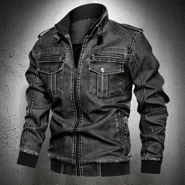 men leather jacket motor jacket mens fashion clothing stand collar smart motorcycle coat zipper slim fit street wear plus size p0813, Black
men leather jacket motor jacket mens fashion clothing stand collar smart motorcycle coat zipper slim fit street wear plus size p0813, Black