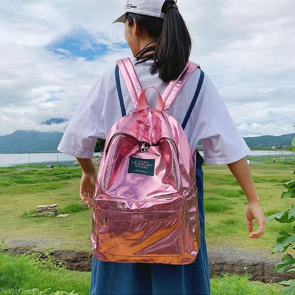 backpack 2021 colorful laser neutral large capacity student bag ins travel solid color portable mochila
backpack 2021 colorful laser neutral large capacity student bag ins travel solid color portable mochila