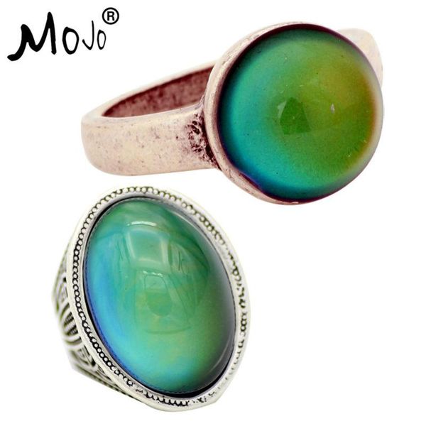 wedding rings 2pcs vintage ring set of on fingers mood that changes color strength for women men jewelry rs036-058, Slivery;golden 
wedding rings 2pcs vintage ring set of on fingers mood that changes color strength for women men jewelry rs036-058, Slivery;golden