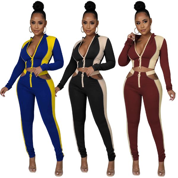 women reflective lines tight tracksuits fashion zipper crop hollow out pants outfits designer female patchwork jogging two piece sets, Gray
women reflective lines tight tracksuits fashion zipper crop hollow out pants outfits designer female patchwork jogging two piece sets, Gray