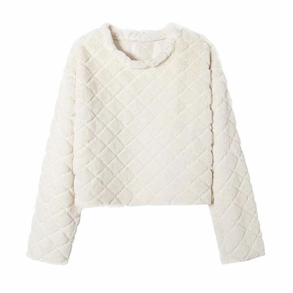 women's t-shirt women 2021 simple cute warm hairy female variety of colors round neck long sleeves chic top, White
women's t-shirt women 2021 simple cute warm hairy female variety of colors round neck long sleeves chic top, White