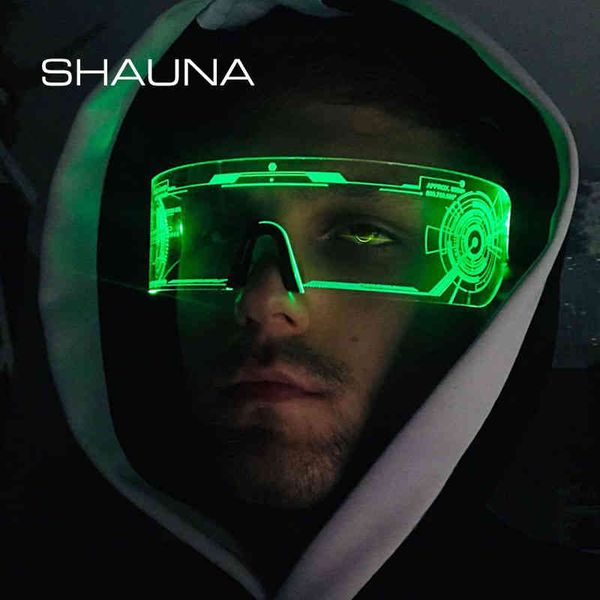 sunglasses shauna sense of future science technology led luminous glasses ins popular punk goggles party christmas colorful light shades, White;black
sunglasses shauna sense of future science technology led luminous glasses ins popular punk goggles party christmas colorful light shades, White;black