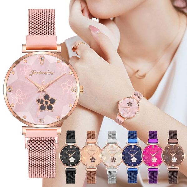 wristwatches luxury montre femme wrist watches magnet business gold alloy strap ultra-thin flower diamond dial ladies quartz watch for women, Slivery;brown
wristwatches luxury montre femme wrist watches magnet business gold alloy strap ultra-thin flower diamond dial ladies quartz watch for women, Slivery;brown