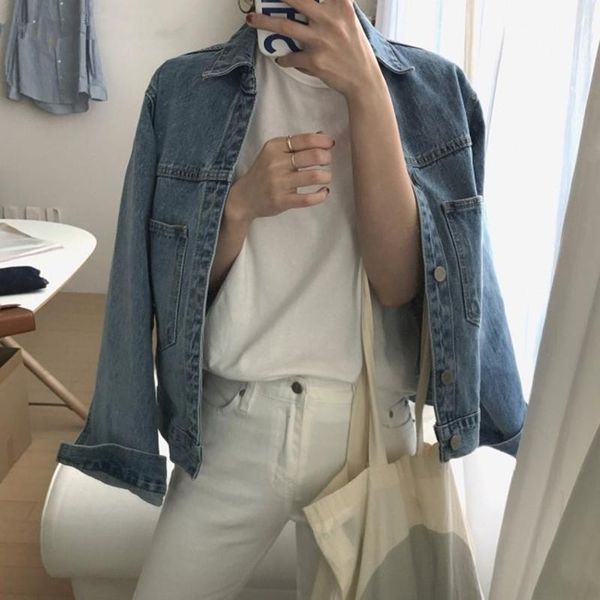 women's jackets 2021 autumn winter denim turn-down collar outerwear high street fashionable jeans, Black;brown
women's jackets 2021 autumn winter denim turn-down collar outerwear high street fashionable jeans, Black;brown