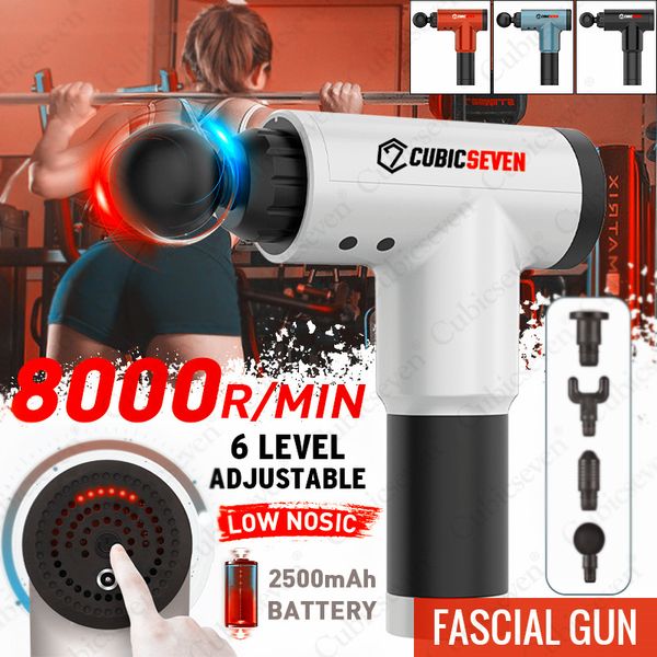 8000r/min therapy massage gun deep muscle massager electric muscle pain relief neck body relaxation exercise slimming shaping 210324 
8000r/min therapy massage gun deep muscle massager electric muscle pain relief neck body relaxation exercise slimming shaping 210324