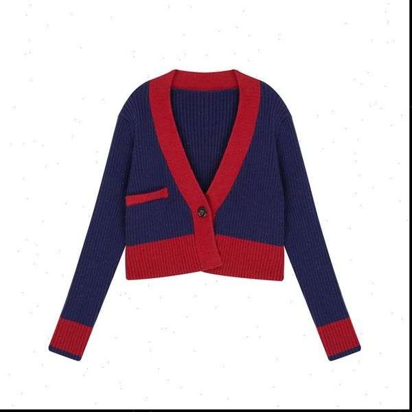 spring autumn contrast knit cardigan women sweaters retro long sleeve outer splicing short sweater trend gd227, White;black
spring autumn contrast knit cardigan women sweaters retro long sleeve outer splicing short sweater trend gd227, White;black