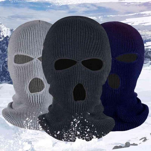 beanie/skull caps solid color 3 holes windproof ski mask full face cover knitted hat for women men autumn winter warm beanie bonnet, Blue;gray
beanie/skull caps solid color 3 holes windproof ski mask full face cover knitted hat for women men autumn winter warm beanie bonnet, Blue;gray