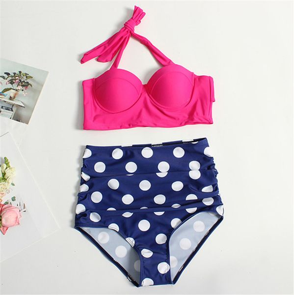 2021 new high waist bikini set two piece swimwear women retro bathing suits dot bandage push up swimsuit beachwear biquini
2021 new high waist bikini set two piece swimwear women retro bathing suits dot bandage push up swimsuit beachwear biquini