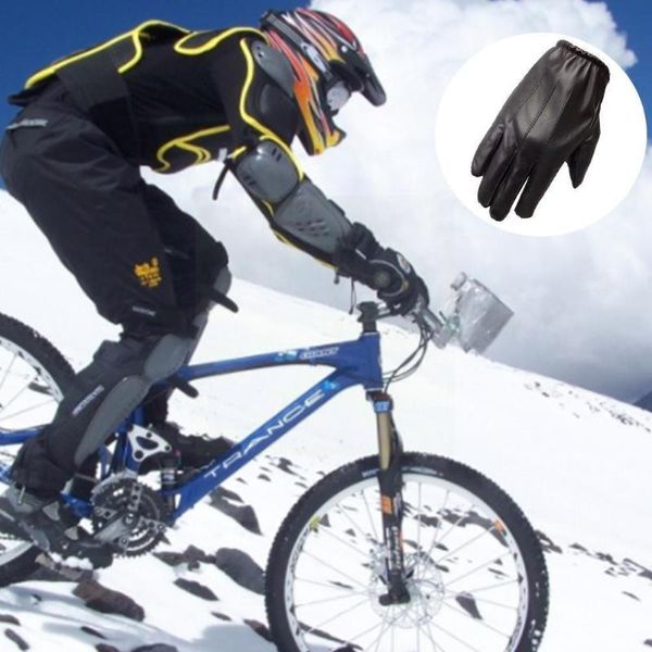 cycling gloves genuine leather men autumn winter plus thin velvet fashion trend elegant warm male glove for driving supplies leathe c5y9, Black 
cycling gloves genuine leather men autumn winter plus thin velvet fashion trend elegant warm male glove for driving supplies leathe c5y9, Black