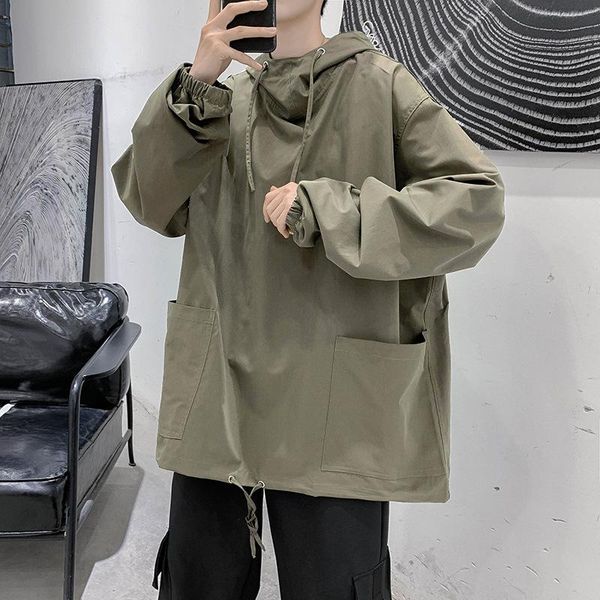 men's hoodies & sweatshirts hong kong ins hooded clothes men autumn winter korean solid loose casual all-match streetwear clothing, Black
men's hoodies & sweatshirts hong kong ins hooded clothes men autumn winter korean solid loose casual all-match streetwear clothing, Black