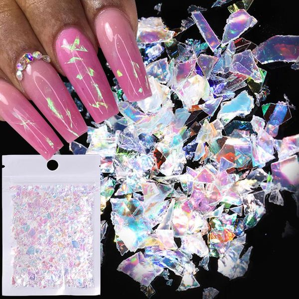 nail glitter 1 pack colorful sequins holographics glass paper irregular sparkly flakes 3d art tips decorations accessories, Silver;gold
nail glitter 1 pack colorful sequins holographics glass paper irregular sparkly flakes 3d art tips decorations accessories, Silver;gold