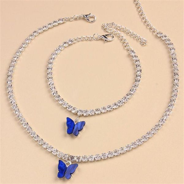 pendant necklaces fashion small fresh butterfly bracelet necklace set lady all-match rhinestone clavicle chain accessories gift, Silver
pendant necklaces fashion small fresh butterfly bracelet necklace set lady all-match rhinestone clavicle chain accessories gift, Silver