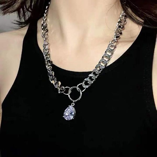 pendant necklaces punk metal thick chain necklace shinnie waterdrop crystal stacking clavicle neck collar goth statement jewelry gifts, Silver
pendant necklaces punk metal thick chain necklace shinnie waterdrop crystal stacking clavicle neck collar goth statement jewelry gifts, Silver