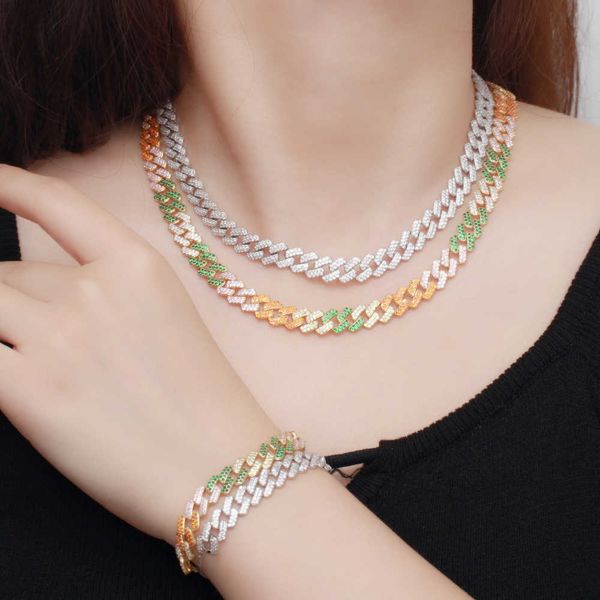adjustable size bling cz zirconia punk hip hop cuban link chain choker necklace bracelet jewelry sets for women t529 210714, Silver
adjustable size bling cz zirconia punk hip hop cuban link chain choker necklace bracelet jewelry sets for women t529 210714, Silver