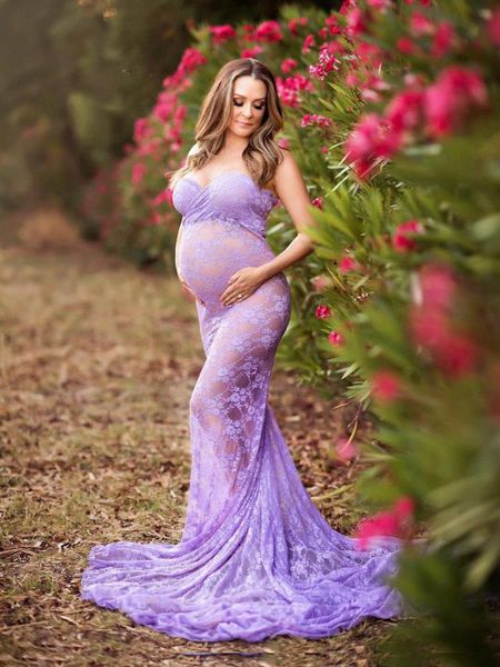 maternity dresses lace evening dress pregnant clothes for women short sleeve pography props, White
maternity dresses lace evening dress pregnant clothes for women short sleeve pography props, White
