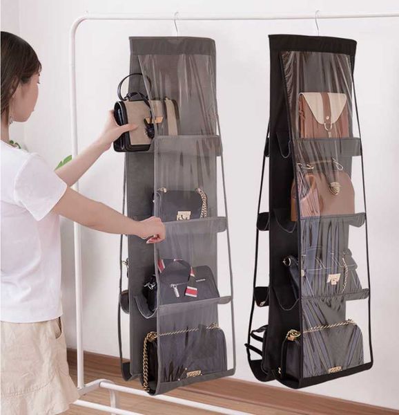 storage boxes & bins 8 pockets hanging handbag organizer for wardrobe closet transparent dustproof bag door wall clear sundry shoe
storage boxes & bins 8 pockets hanging handbag organizer for wardrobe closet transparent dustproof bag door wall clear sundry shoe