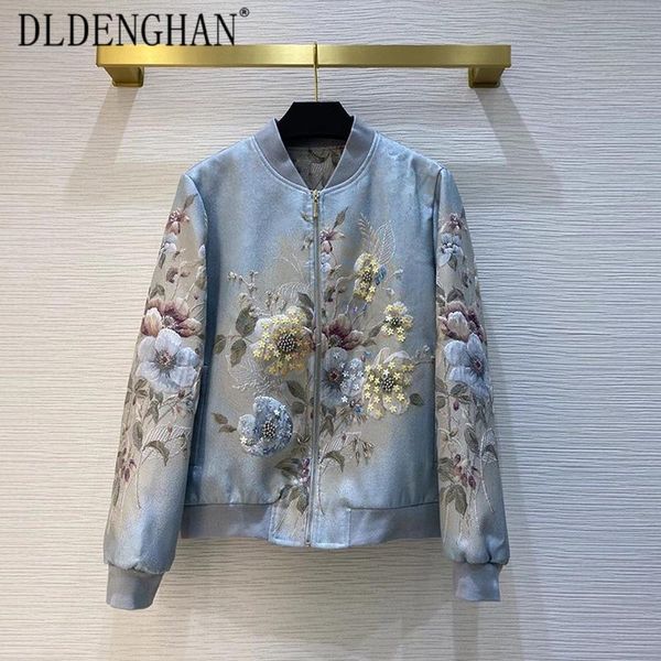 women's jackets dldenghan fashion jacquard short elegant flower print beaded long sleeve outwear designer autumn winter, Black;brown
women's jackets dldenghan fashion jacquard short elegant flower print beaded long sleeve outwear designer autumn winter, Black;brown