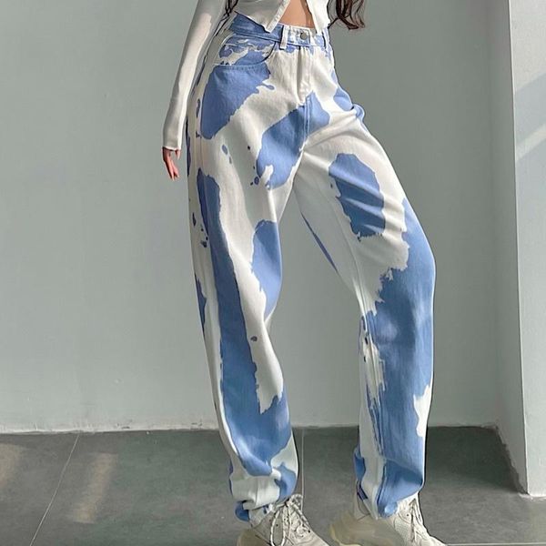 women's pants & capris tvvovvin street sky blue tie dye camouflage high waist loose slim straight wide leg jeans trousers korean women, Black;white
women's pants & capris tvvovvin street sky blue tie dye camouflage high waist loose slim straight wide leg jeans trousers korean women, Black;white