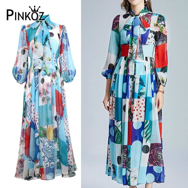 vacation women maxi dresses fashion designer long sleeve holiday boho elegant flowers printed chiffon dress vestidos 210421, Black;gray
vacation women maxi dresses fashion designer long sleeve holiday boho elegant flowers printed chiffon dress vestidos 210421, Black;gray