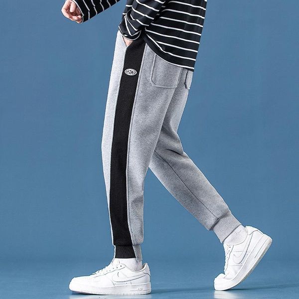wimilous spring and autumn products for men's casual sports trousers, cotton tie feet, loose running feet pants, Black
wimilous spring and autumn products for men's casual sports trousers, cotton tie feet, loose running feet pants, Black