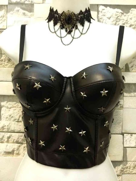 women's tanks & camis p24 pu star rivet hippie corset bralette bustier bra night club party cropped feminino plus size tt4m, White
women's tanks & camis p24 pu star rivet hippie corset bralette bustier bra night club party cropped feminino plus size tt4m, White