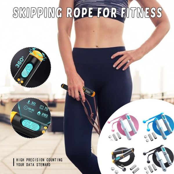 electronic jump rope with counter speed wireless skipping adjustable crossfits anti-slip handle for workout jumping training#g4 ropes
electronic jump rope with counter speed wireless skipping adjustable crossfits anti-slip handle for workout jumping training#g4 ropes