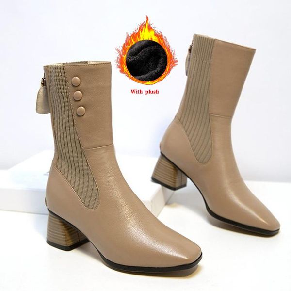 boots 2021 soft pu leather winter women's ankle women shoes ladies fashion zippers shoe female comfort footwear, Black
boots 2021 soft pu leather winter women's ankle women shoes ladies fashion zippers shoe female comfort footwear, Black