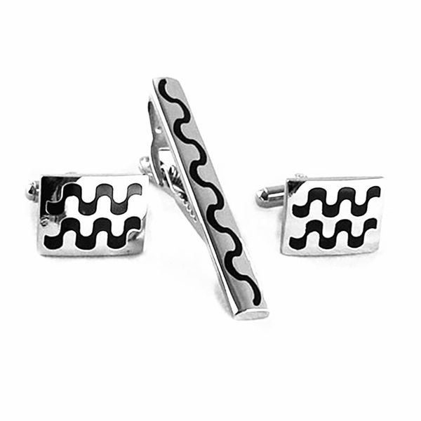 daley's selling classic wave style men's business cufflinks tie clip suit fashion accessories aak006kmvy, Silver
daley's selling classic wave style men's business cufflinks tie clip suit fashion accessories aak006kmvy, Silver