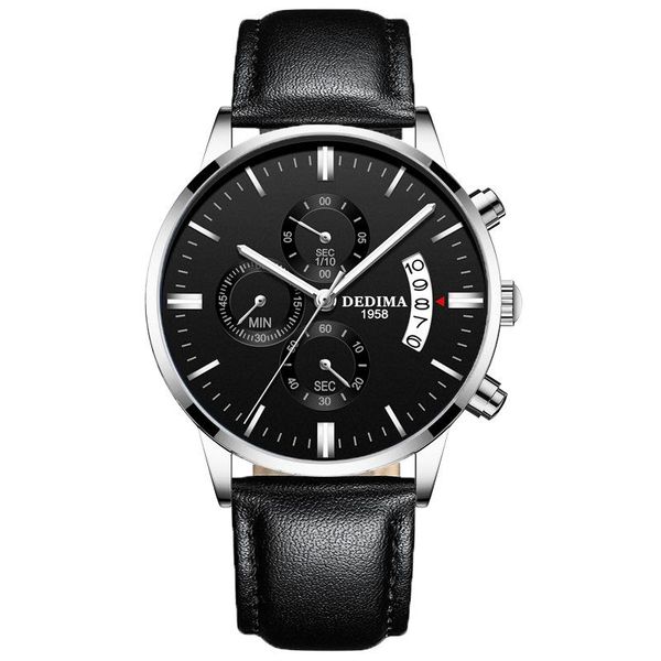 wristwatches six stitches chronograph men watch authentic quality men's wrist watches business leather man quartz clock b3623, Slivery;brown
wristwatches six stitches chronograph men watch authentic quality men's wrist watches business leather man quartz clock b3623, Slivery;brown
