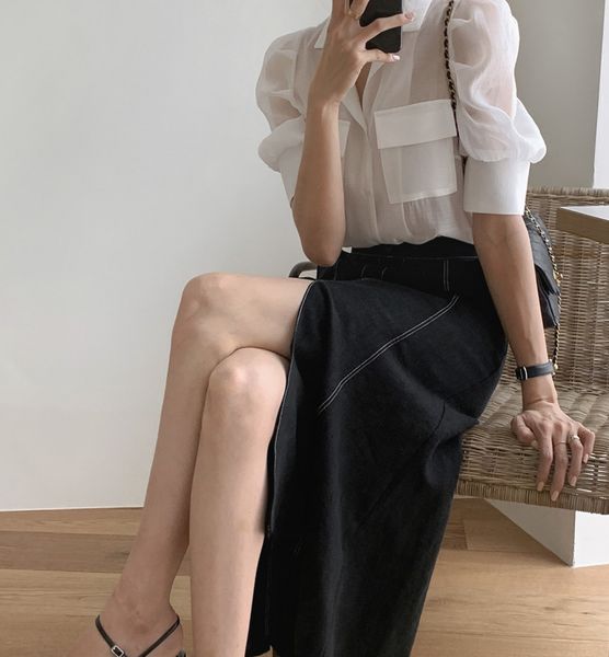 dress spring summer two sets women loose long sleeve white blouses and high waist split skirt office lady piece outfits 3b2s yjdf, Black;gray
dress spring summer two sets women loose long sleeve white blouses and high waist split skirt office lady piece outfits 3b2s yjdf, Black;gray