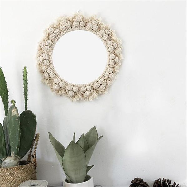 mirrors round lace wall hanging mirror hand-made cotton rope living room bathroom decoration sunshape woven
mirrors round lace wall hanging mirror hand-made cotton rope living room bathroom decoration sunshape woven