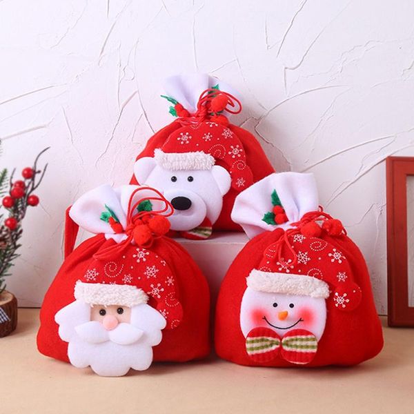 christmas decorations happy year gift bag candy santa claus sock xmas decor 
christmas decorations happy year gift bag candy santa claus sock xmas decor