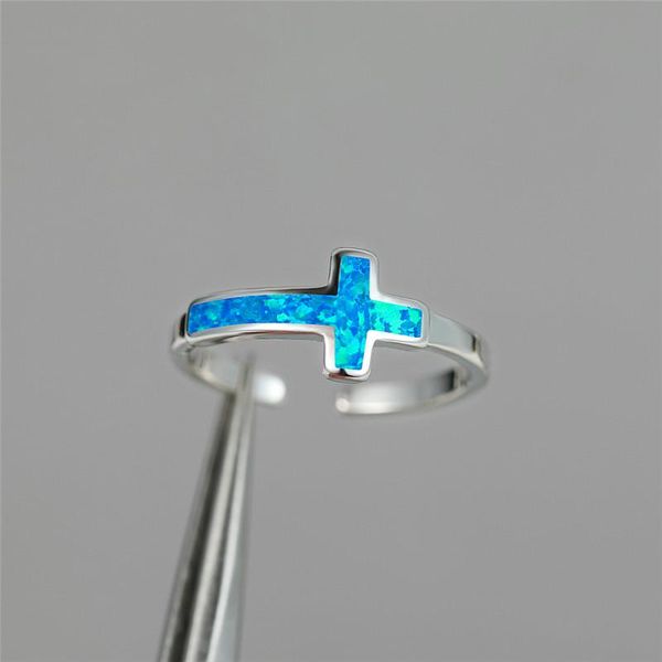 wedding rings classic female blue cross opal finger ring elegant silver filled love engagement fashion promise for women, Slivery;golden
wedding rings classic female blue cross opal finger ring elegant silver filled love engagement fashion promise for women, Slivery;golden