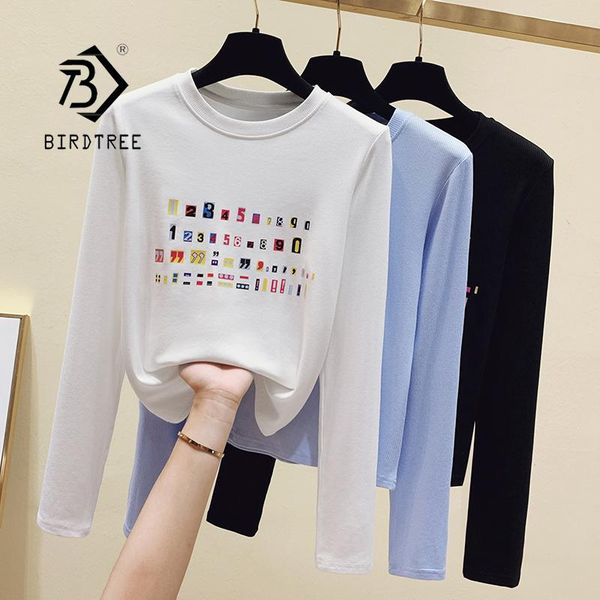 women's t-shirt women long sleeve letter print slim basic casual cotton tee tshirt womens clothing t shirt 2021 fall spring t12101x, White
women's t-shirt women long sleeve letter print slim basic casual cotton tee tshirt womens clothing t shirt 2021 fall spring t12101x, White