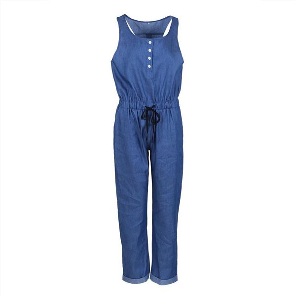 women's jumpsuits & rompers womens 2021 wide leg overalls denim blue dungarees sleeveless strap button summer long pants, Black;white
women's jumpsuits & rompers womens 2021 wide leg overalls denim blue dungarees sleeveless strap button summer long pants, Black;white