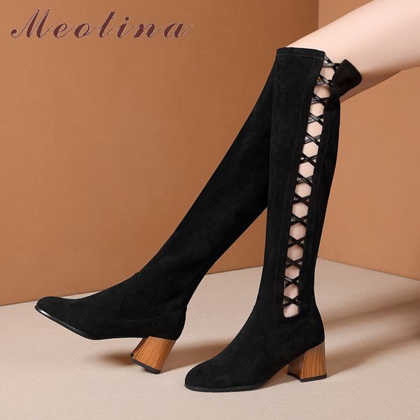 meotina winter over the knee boots women cutout thick high heels long boots slim stretch round toe shoes lady autumn 33-42 210520, Black
meotina winter over the knee boots women cutout thick high heels long boots slim stretch round toe shoes lady autumn 33-42 210520, Black