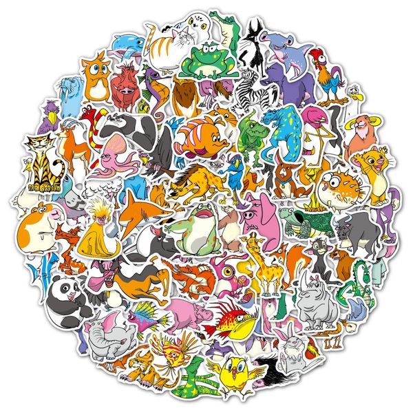 100pcs cute cartoon animal stickers waterproof no-duplicate vinyl sticker for lapluggage skateboard water bottle car decals kids toys gifts
100pcs cute cartoon animal stickers waterproof no-duplicate vinyl sticker for lapluggage skateboard water bottle car decals kids toys gifts