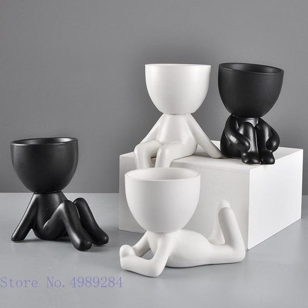 vases creative ceramic vase cartoon villain human shaped flowerpot black and white deskcrafts ornaments modern home decoration
vases creative ceramic vase cartoon villain human shaped flowerpot black and white deskcrafts ornaments modern home decoration