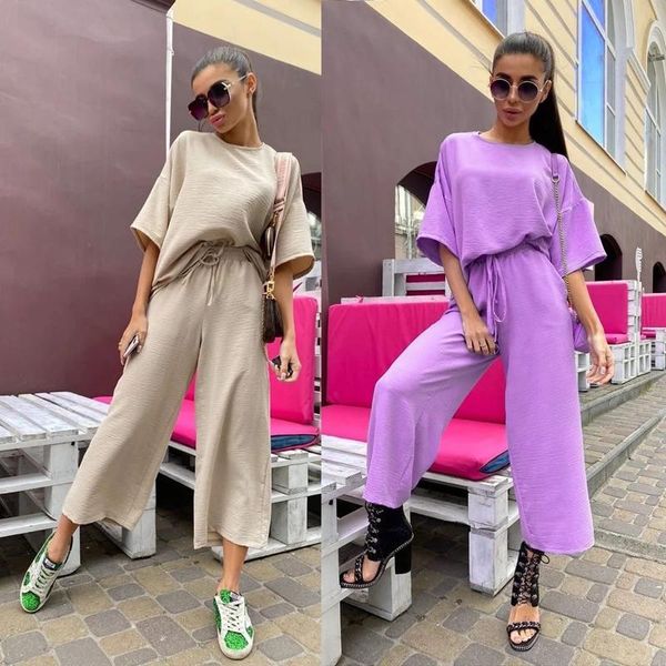 women's tracksuits stylish lady 2 piece set women short sleeve o neck t shirt and wide leg pant 2021 summer casual loose beach outfits, Gray
women's tracksuits stylish lady 2 piece set women short sleeve o neck t shirt and wide leg pant 2021 summer casual loose beach outfits, Gray
