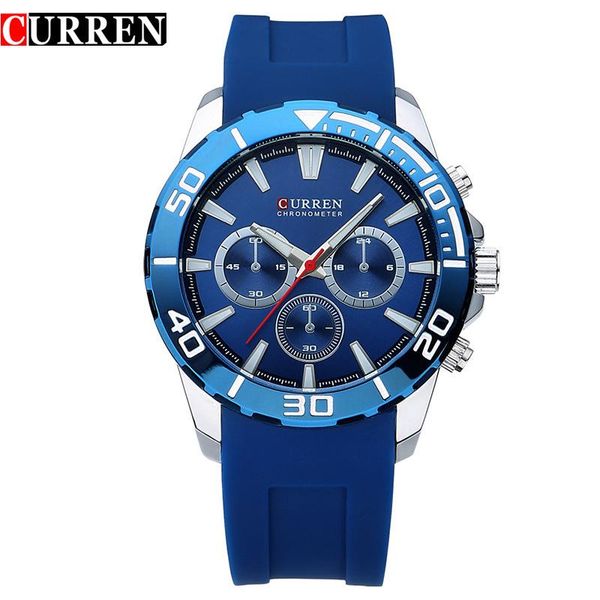 wristwatches luxury fashion men business watch multi-function silicone strap waterproof quartz relogio masculino, Slivery;brown
wristwatches luxury fashion men business watch multi-function silicone strap waterproof quartz relogio masculino, Slivery;brown