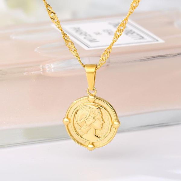 round retro portrait coin pendant necklace for women long chain necklacev intage boho aesthetic jewelry collier bijoux femme bff necklaces, Silver
round retro portrait coin pendant necklace for women long chain necklacev intage boho aesthetic jewelry collier bijoux femme bff necklaces, Silver