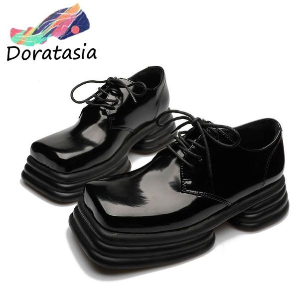 dress shoes doratasia female pumps solid lace up square toe chunky thick bottom class platform women casual comfy, Black
dress shoes doratasia female pumps solid lace up square toe chunky thick bottom class platform women casual comfy, Black