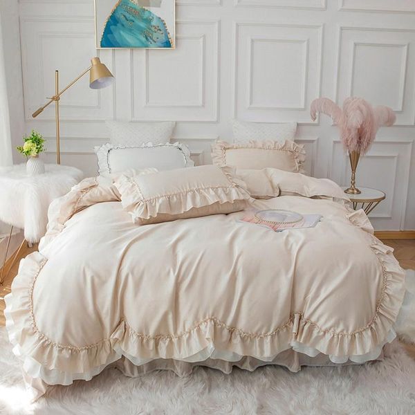 bedding sets vintage farmhouse solid white blue set 100%cotton soft double ruffles duvet cover bedskirt pillowcases 4/6pcs bed
bedding sets vintage farmhouse solid white blue set 100%cotton soft double ruffles duvet cover bedskirt pillowcases 4/6pcs bed