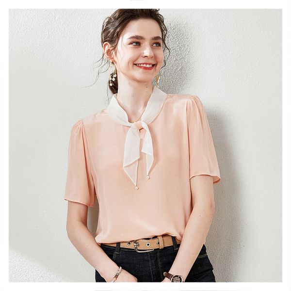 t shirts design sense minority european silk shirt female 2021 fashion style small fragrance summer, White
t shirts design sense minority european silk shirt female 2021 fashion style small fragrance summer, White